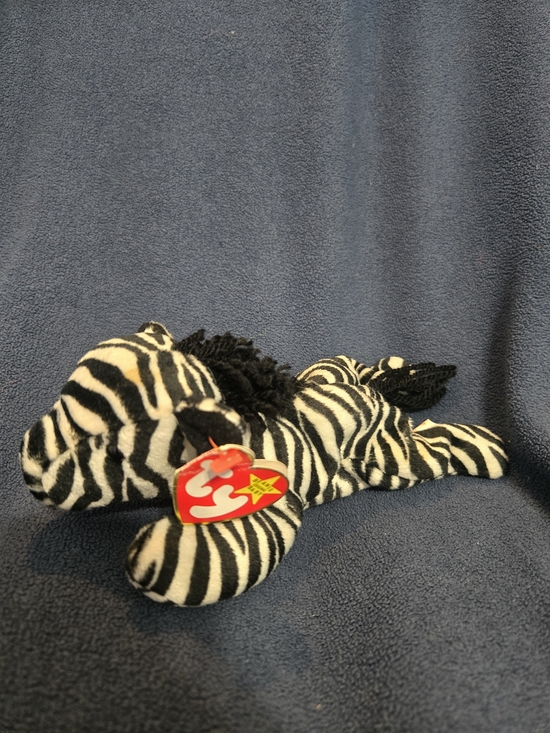 Ty Other - Ty Beanie Baby Ziggy Zebra 1995 Style 4063 With Tag